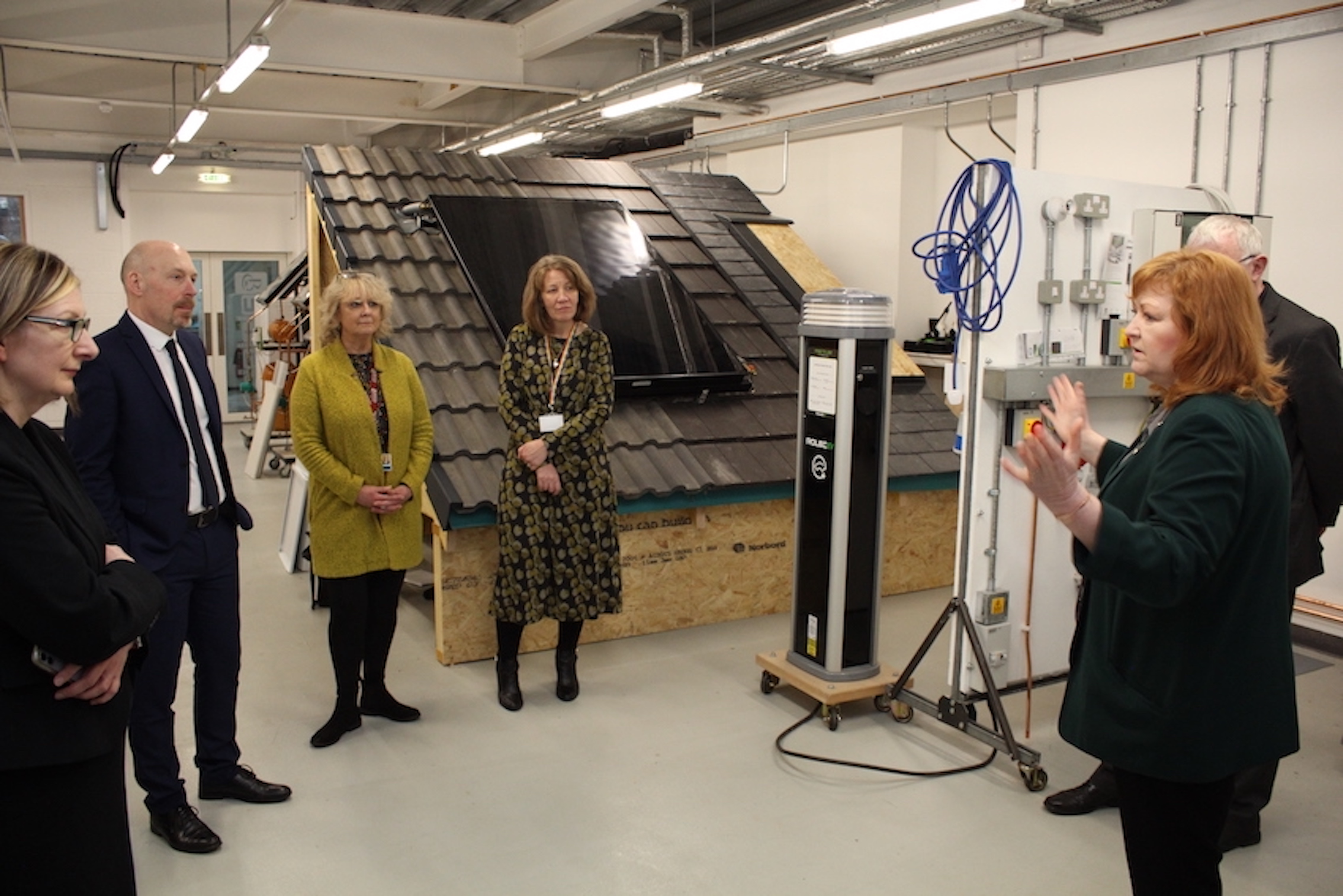 Emma Harper MSP praises college’s pioneering green skills work on visit to Hawick STEM Hub